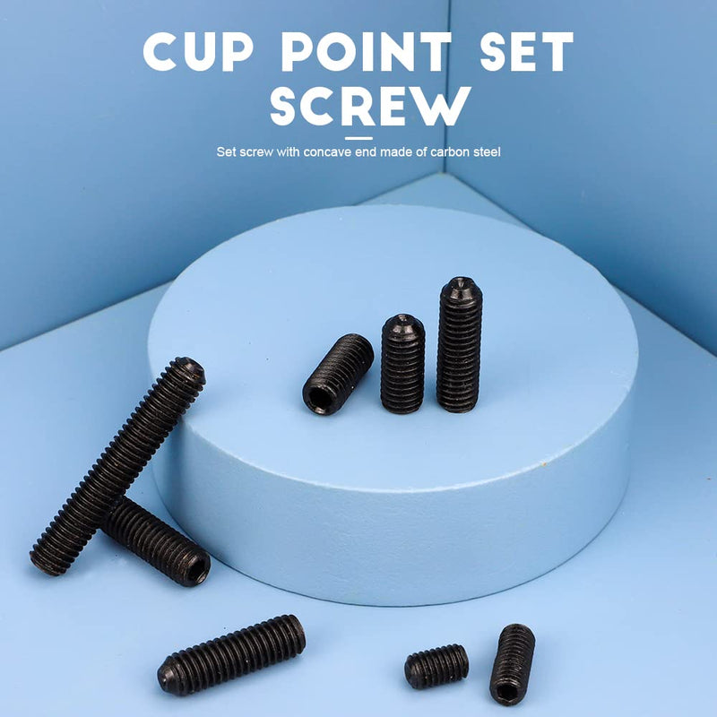 [Australia - AusPower] - NINDEJIN 666 pcs Set Screws, M2 M3 M4 M5 M6 M8 Metric Internal Hex Drive Screws & Allen Key Wrenches Assortment Kit, 12.9 Carbon Steel Socket Set Screws for Faucet, Bathroom Fixtures, Door Handles 666 Black Socket Set 
