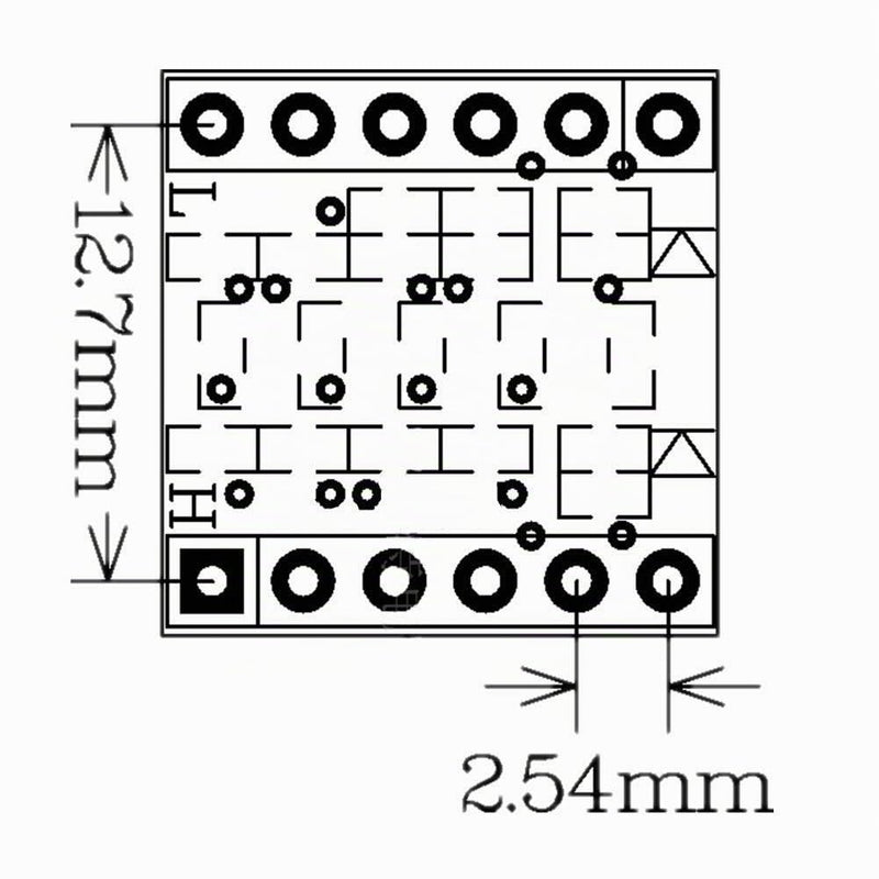 Gebildet 4-Channel Level Converter Logic Level Converter Shifter 4 Channel Level Converter I2C IIC BiDirectional 5V ~ 3.3V Raspberry Pi Microcontroller Pack of 10