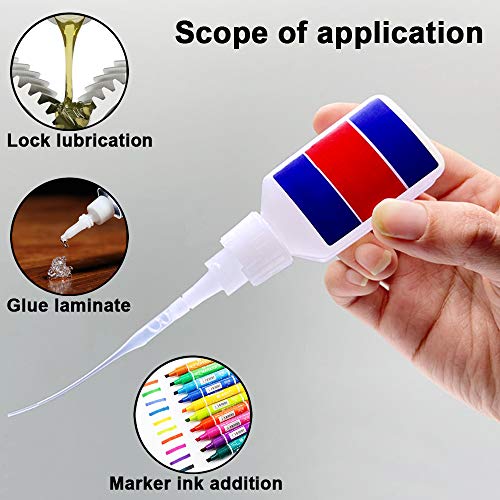 PAGOW glue micro tips, 100-piece precision adhesive dispenser applicator tips for crafting and model projects