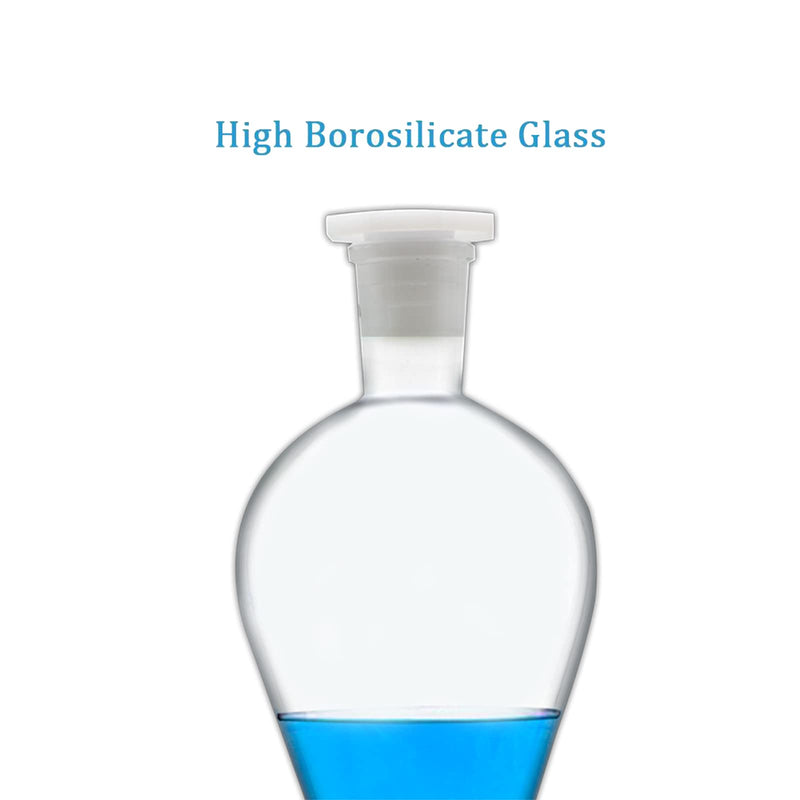 Borosilicate Glass 1000ML Separating Funnel Heavy Wall Conical Separatory Funnel with 24/40 Joints and PTFE Stopcock Lab,Food,pear - 1L 1000.0 Milliliters 1 HD-LA-0202