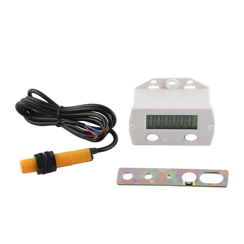 [Australia - AusPower] - Digital Counter for Knitting Machine 0-999999 Digits, Electronic, 68 x 30 x 45 mm with Magnetic Induction Switch 