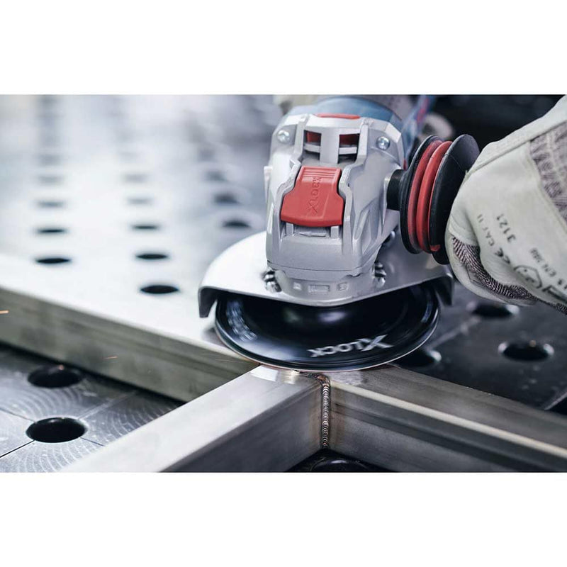 Bosch Professional Expert Fibre Sanding Discs (for Metal, X-LOCK, R444, Diameter 125 mm, Grit 80, Bore Diameter: 22.23 mm)