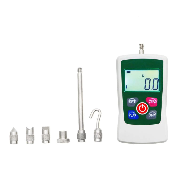 [Australia - AusPower] - 500N Digital Force Gauge High-Precision Push-Pull Meter for Tension & Compression Testing (N, kg, lb, oz) Real-Time/Peak/First Peak Modes Ideal for Quality Control & Material Testing 500N 