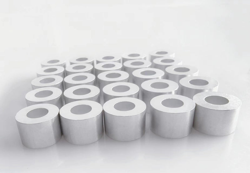 [Australia - AusPower] - Aluminum Spacer 3/4" OD x 3/8" ID x Select Your Length, Round Spacer Unthreaded Standoff Bushing Plain Finish, Fits Screws Bolts 3/8" or M10 (1/2" Length, 25 PCS) 25pcs,True Color (Silver) 