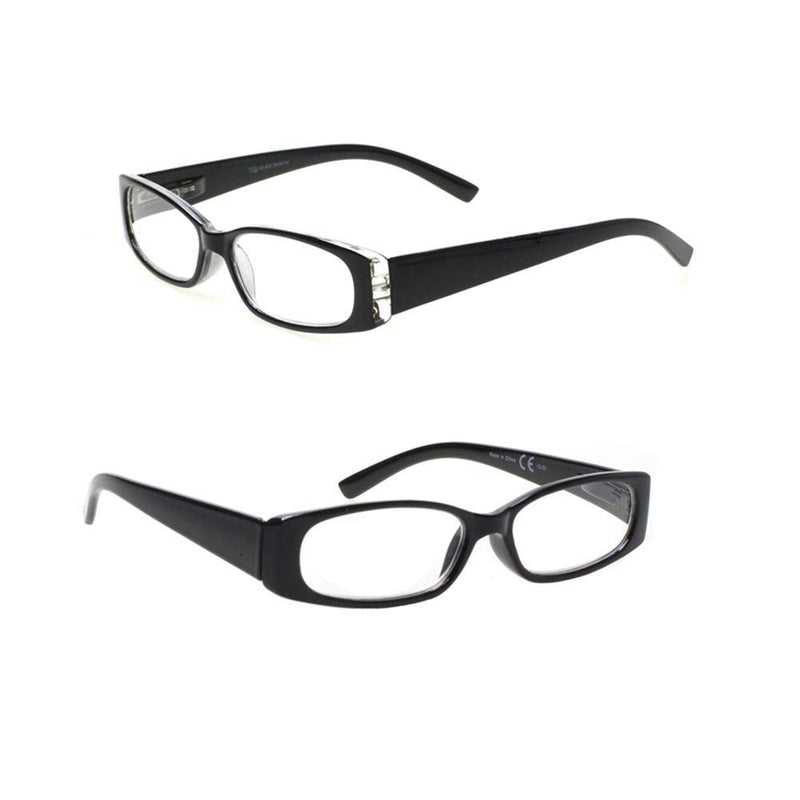 [Australia - AusPower] - 5 Pack Spring Hinge Reading Glasses Rectangular Fashion Quality Readers for Men and Women (5 Pack Mix, 2.5) 5 Pack Mix 2.5 x 