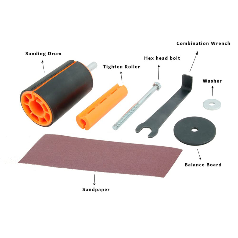 [Australia - AusPower] - O'SKOOL 2 inch x 3 inch Sanding Drum Kit for Drill or Drill Press 