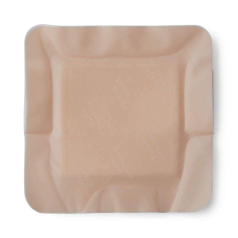 [Australia - AusPower] - Medline Optifoam Gentle Foam Wound Dressing with Silicone Adhesive Border, 4" x 4", Educational Packaging, Pack of 10 4" x 4" 