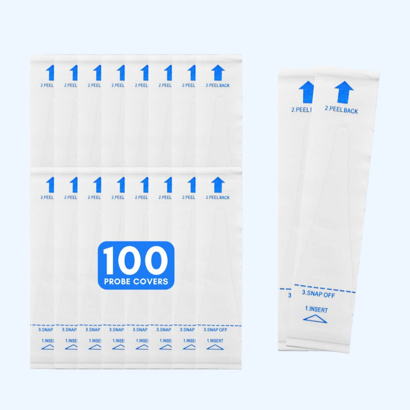 [Australia - AusPower] - Digital Thermometer Rigid Tip 10sec. W/100 Probe Covers Pack 