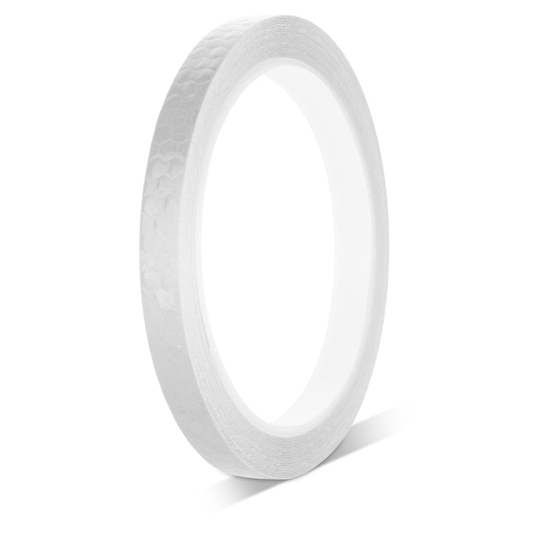 KALIONE Neon Reflective Tape 0.4in x 26ft Reflector Strips Outdoor Waterproof Tape High Visibility Safety Warning White Self-Adhesive Tapes Thin Reflective Tape for Bikes Bicycles Helmets Trailers