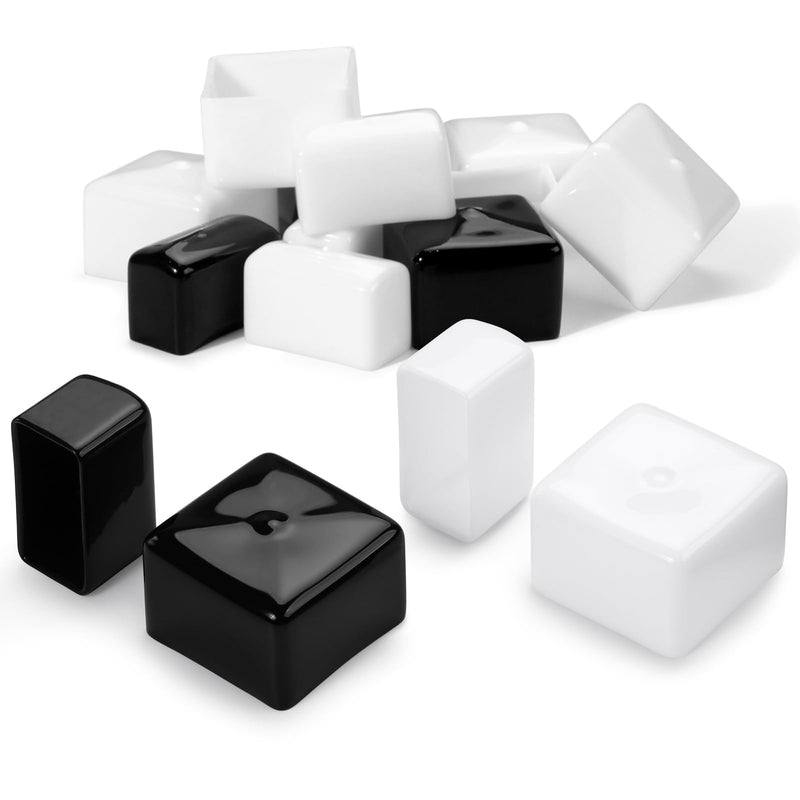 [Australia - AusPower] - 40 Packs Safety Strut Channel End Caps - Square Plastic Channel Caps Accessories for Unistrut Channel Ends (1-5/8'' x 1-5/8'', Black) for Electrical & HVAC Use 1-5/8 X 1-5/8 