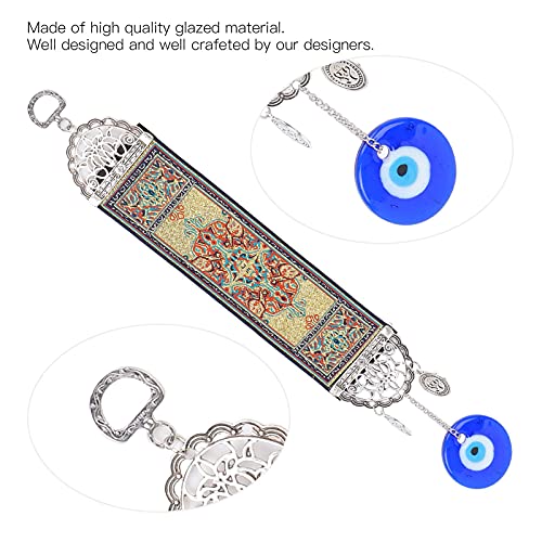 Evil Eye Decorations for Home, Hamsa Hand Amulet Pendant Exquisite Evil Eye Carpet Decor for Gifts Home Decoration(A)