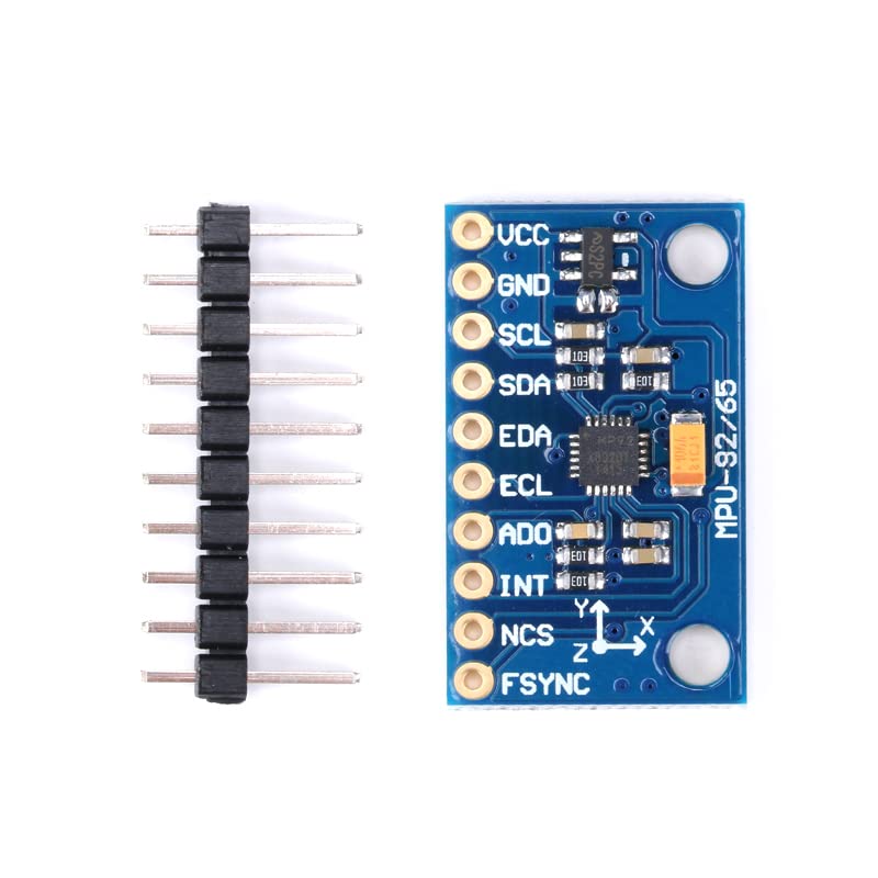 [Australia - AusPower] - 3Pcs GY-MPU9250 9 Axis Sensor Module 9 Axis Attitude Acceleration Gyroscope Sensor Module Magnetic Field Sensor Module 9 DOF Accelerometer 16 Bit AD Converter Data Output IIC I2C SPI 
