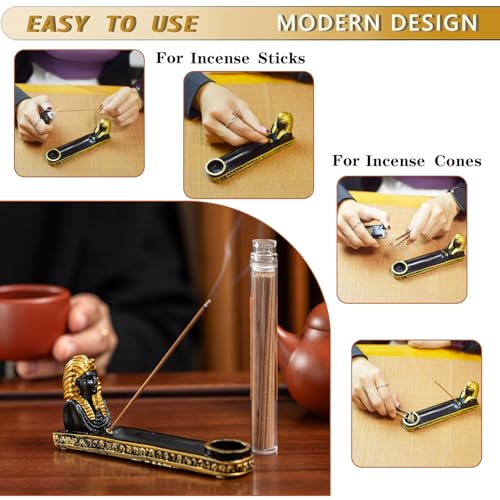 Black Gold Pharaoh Incense Holder