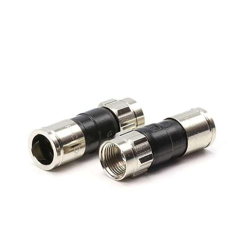 [Australia - AusPower] - 50-Pack RG6 Quad Compression Connectors PPC EX6XL Approved for Most Satellite or Cable Coax 