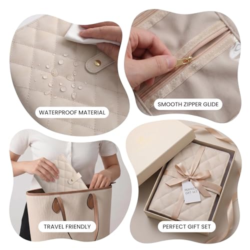Anti Tarnish Travel Jewelry Organizer Book, Travel Jewelry Case Small Jewelry Organizers and Storage for Earring Necklace Ring Holder, Tangle-Free, Ideal Gift for Women, 5 Zipper Pouches