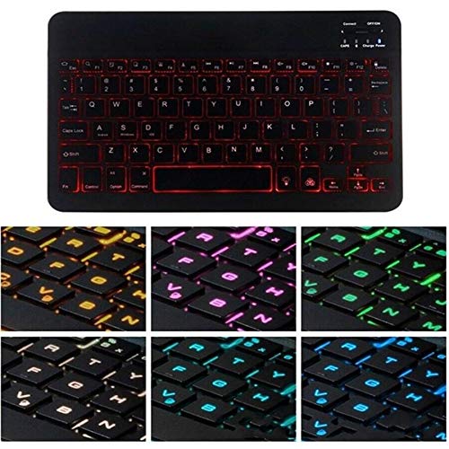 [Australia - AusPower] - BoxWave Keyboard Compatible with Amazon Fire Max 11 (2023, 13th Gen) - SlimKeys Bluetooth Keyboard - with Backlight, Portable Keyboard w/Convenient Back Light - Jet Black 