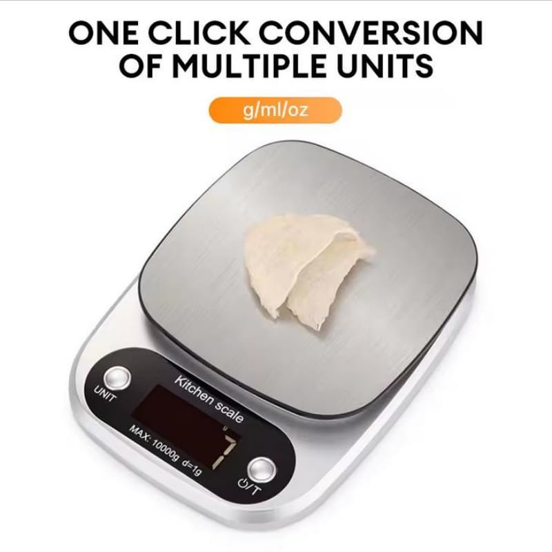 Digital Kitchen Scales 10 kg Electronic Jewellery Food Baking Scale Multifunctional Measuring Tool LCD Display Electronic Scales