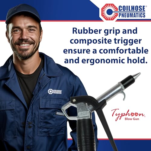 Coilhose Pneumatics TYP-2500CS Typhoon High Volume Blow Gun, 1/4-Inch NPT with High Flow Tip 1/4" STANDARD
