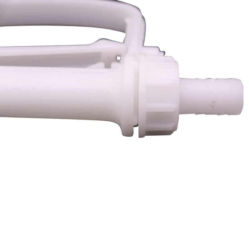 [Australia - AusPower] - 1" Barb Plastic Manual Nozzle with 0.7(18mm) Inch Stainless Steel Spout Diesel Exhaust Fluid (DEF)/Antifreeze Nozzle for Water, Ethanol, Methanol Blend, Diesel, and Industrial Dispensing 