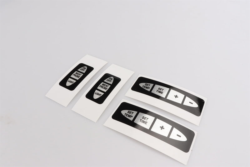 Label for Covering Button Holes, Fix for Masterbuilt Control Panel 9007140014 Button Overlay that Delaminates