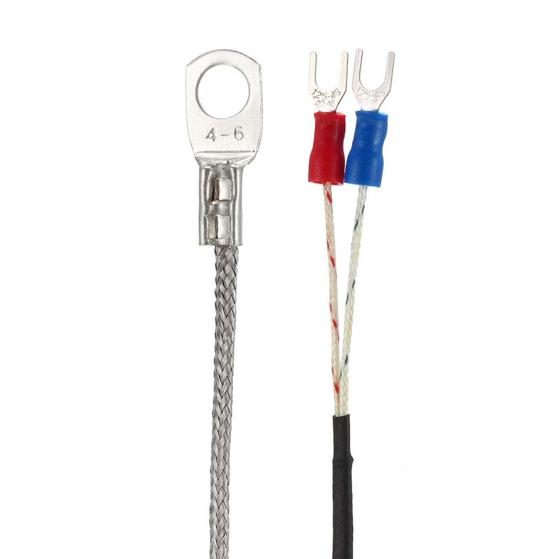 [Australia - AusPower] - uxcell K Type Thermocouple 6mm Dia Temperature Sensor Probe(0 to 400C) Fiberglass 1.6ft 