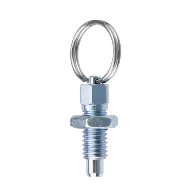 [Australia - AusPower] - 4Pcs Spring Plunger with Pull Ring Non-Locking Hand-Retractable Spring Plunger Small Indexing Pin with Pull Ring (M8-1.25-5) M8-1.25-5 4 