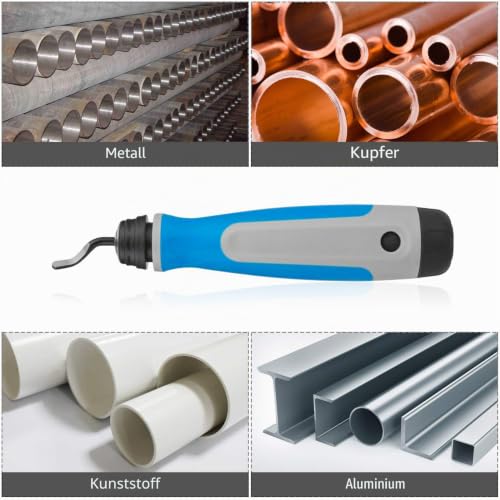 STARVAST Universal Deburring Tool with 15 Replacement Blades, 360° Rotating Blade Cutting Tool for 3D Printers, Plastic, Aluminum and Stainless Steel (1 Tool + 15 Blades)