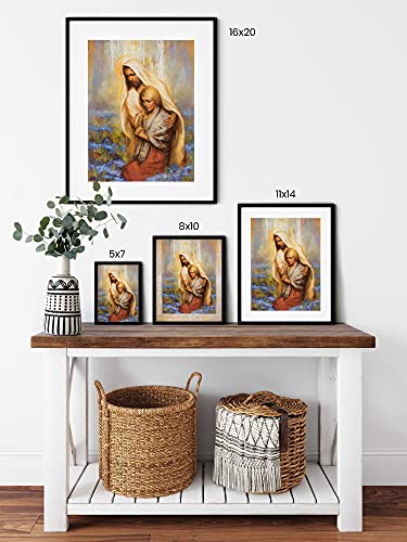 Forget Me Not by Annie Henrie Nader, Picture of Jesus, Unframed, 8x10 Print 10"L x 8"W