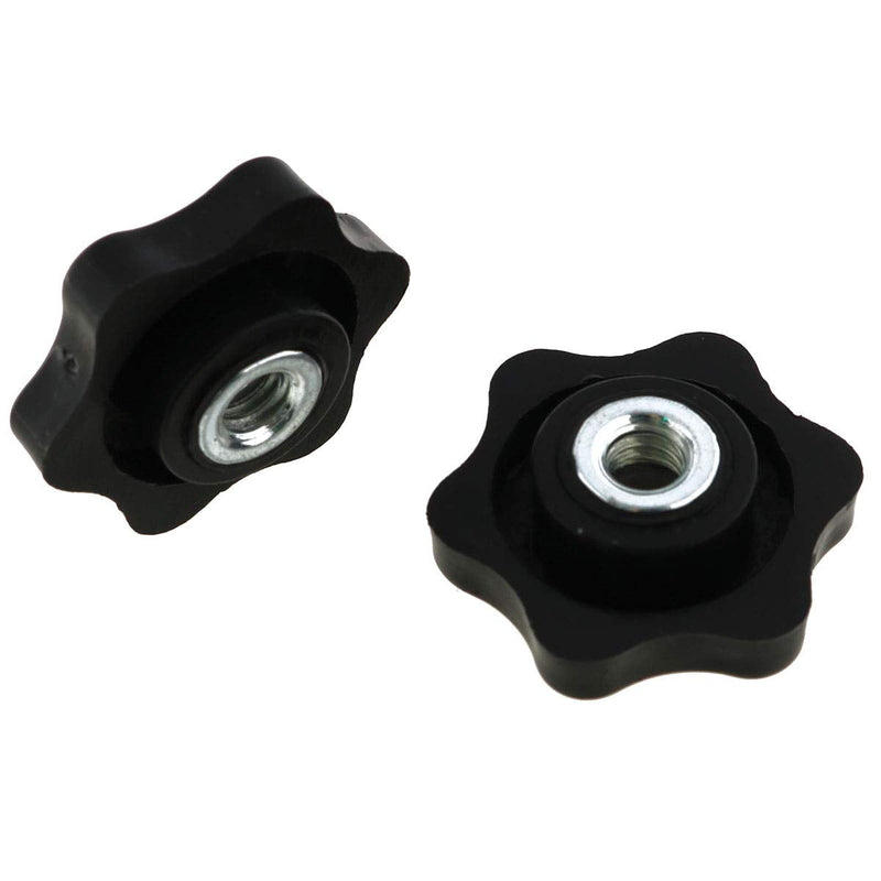 [Australia - AusPower] - E-outstanding 6-Star Knob 6PCS 1/4 Inch Nylon Hexagon Head Thru Knobs Clamping Knobs Jig Knobs Threaded Knob 