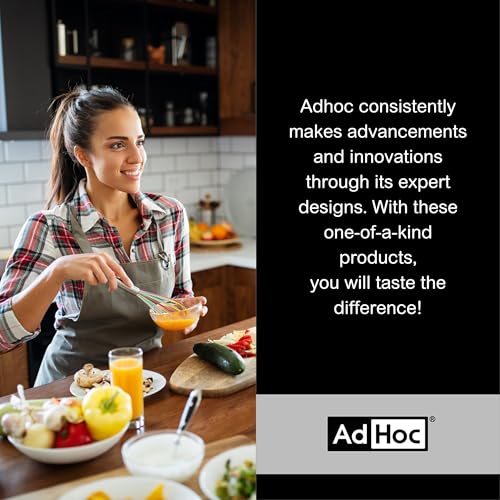 AdHoc Voyage Mini Chilli Cutter/Spice Cutter | Stainless Steel/Acrylic | PreciseCut Technology, Compact Spice Mill | (H) 75 mm x (D) 38 mm | Clear/Silver