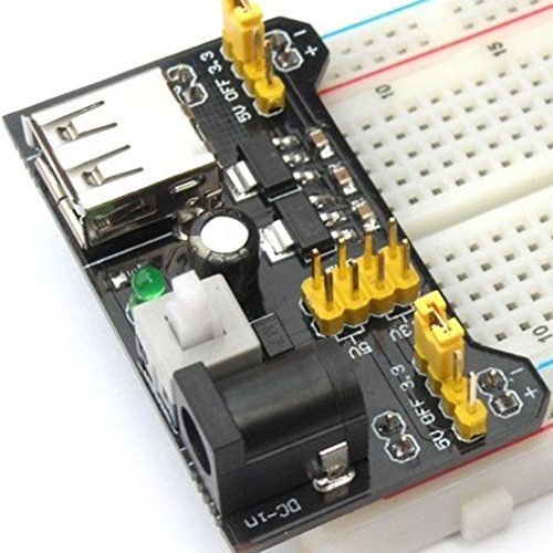 Hailege 5pcs 3.3V 5V Power Supply Module for Prototype Breadboard DC 6.5-12V or USB Power Supply Module