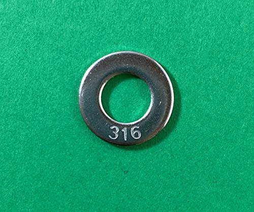 US STAINLESS 100 Pieces Stainless Steel 316 SAE 5/16" Flat Washer OD 11/16"