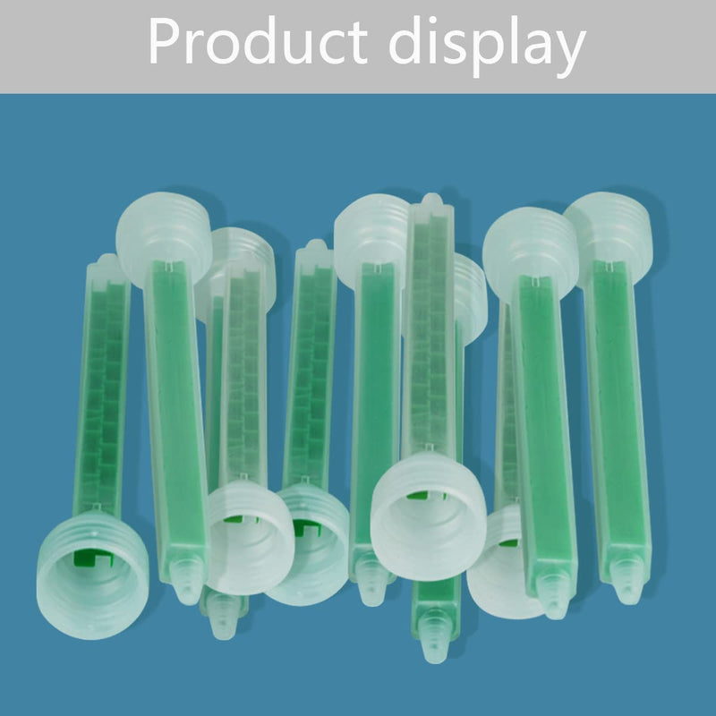 [Australia - AusPower] - Epoxy Mixing Nozzle Static Mixing Nozzle Adhesive Cartridges Tip Mixer Nozzles (1:1/1:2ratio) 24 Element,10Pieces Middle 