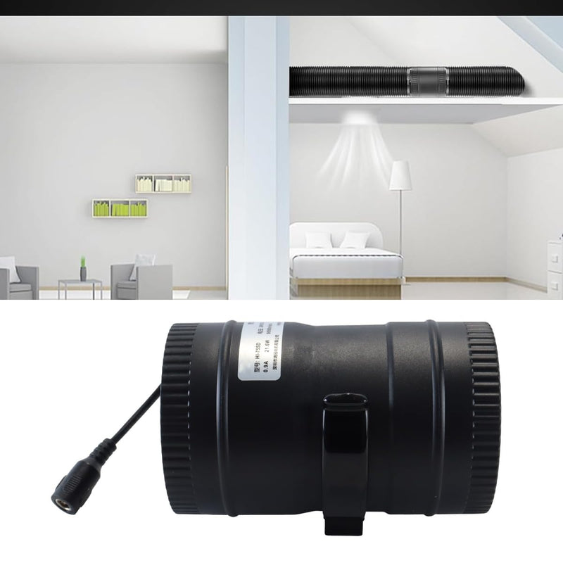 24 V 3 Inch Brushless DC Motor Fan with Variable Frequency, Diameter 75 mm 338Pa 165 M³/H Adjustable Pipe Fan