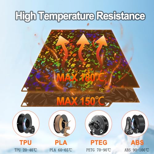 260x271mm PEO PEY Build Plate for Elegoo Centauri Carbon 2/Centauri Carbon PEY+PEO 260x271mm