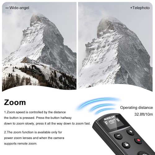 for Fujifilm Rechargeable Camera Remote Control Wireless Shutter Release Black for Fujifilm