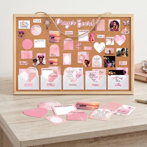 Rngmsi 163 Pcs Black Women Prayer Board Kit Christian Prayer Board Supplies