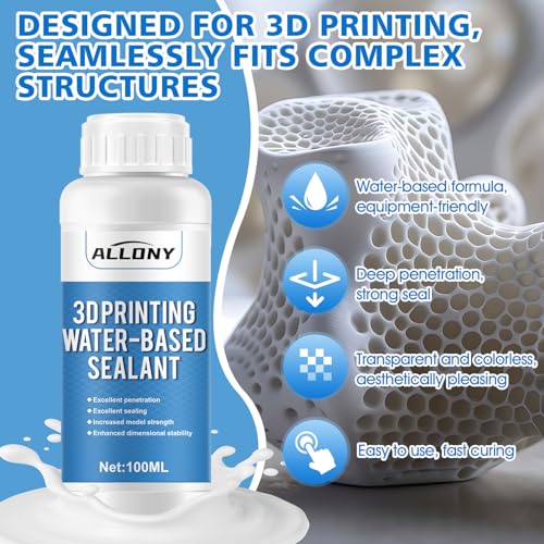 Water-Based Seal for 3D Printing, 100ML 3D Paint, Airtight Protection