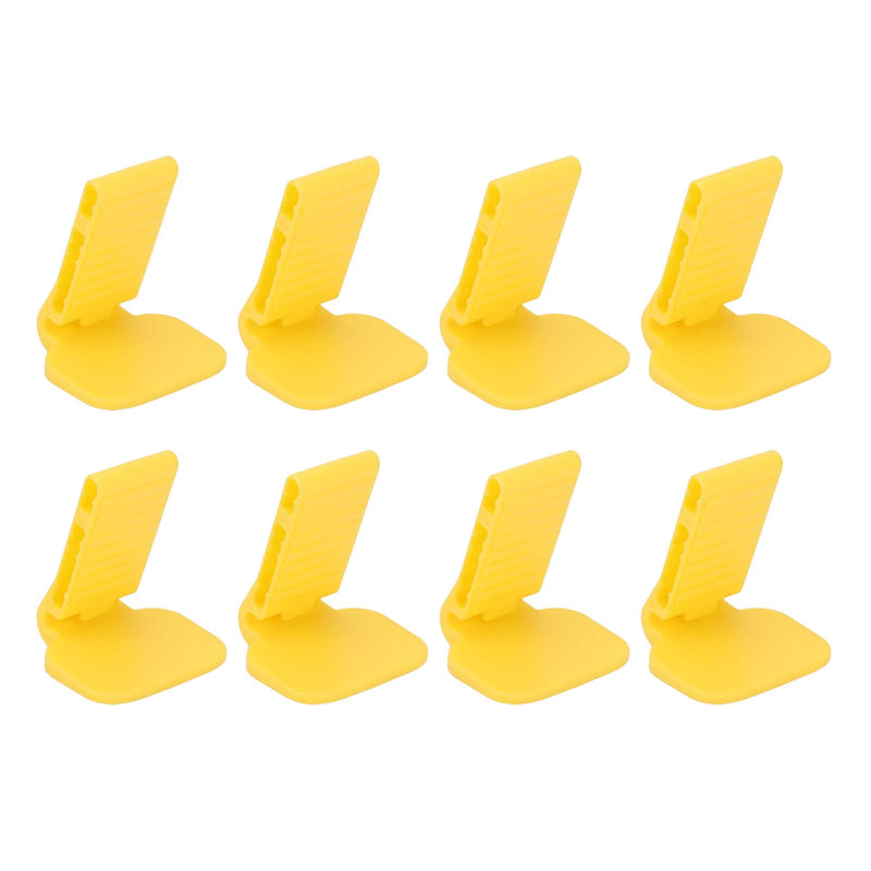 Dental Positioning System, 8pcs Dental X Ray Bite Block Mouth Props Dental Positioning Bite Block X Ray Position Heat Resistant Positioner System for Positioner Holder Yellow