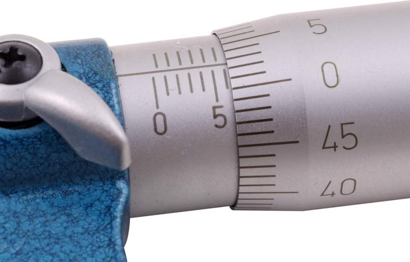 [Australia - AusPower] - HHIP 4200-1025 Metric Outside Micrometer, 0-0.25 mm Range, 0.01 mm Graduation 0-25mm Range 