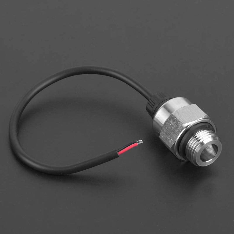 Pressure Sensor Pressure Transducer High Precision Analog Water Pressure Sensor for Oil Fuel Air 1/8”NPT Thread Stainless Steel (100PSI)