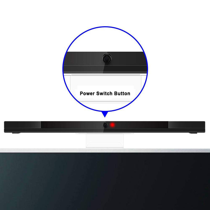 [Australia - AusPower] - Replacement Wii Wireless Sensor Bar, Infrared IR Ray Motion Sensor Signal Receiver for Nintendo Wii and Wii U Console with Stable Stand and 4 AAA Batteries(Black) Black 