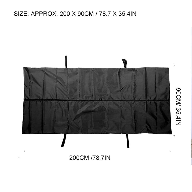 [Australia - AusPower] - Cadaver Bag,Cadaver Bag Leakage Body Bag Cadaver Bag Stretcher Body Bags for Cadavers Emergency Storage and Removal Proof 210D Waterproof Body Storage Bag Corpse Bag Funeral Supplies(Black) 