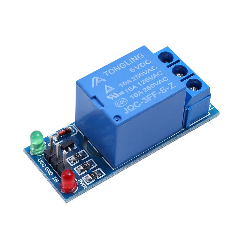 [Australia - AusPower] - Teyleten Robot 1 Channel Relay Module 5V DC with Optocoupler Isolation Support AVR/51/PIC Microcontroller 5pcs 