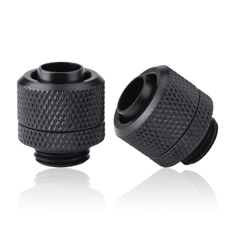 [Australia - AusPower] - Diyeeni Fitting 1/4 Inch Thread PC Water Cooling Connectors Compression Fitting for 9.5 mm (ID) / 12.7 mm (OD) Hose Pack of 2 