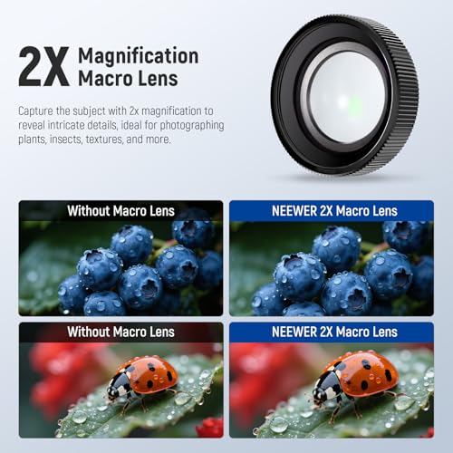 NEEWER Macro Lens Compatible with DJI Osmo Nano/Action 5 Pro/Action 4