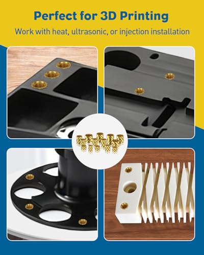 Vibit 451-piece threaded nut inserts set with 100W soldering iron kit for 3D printing
