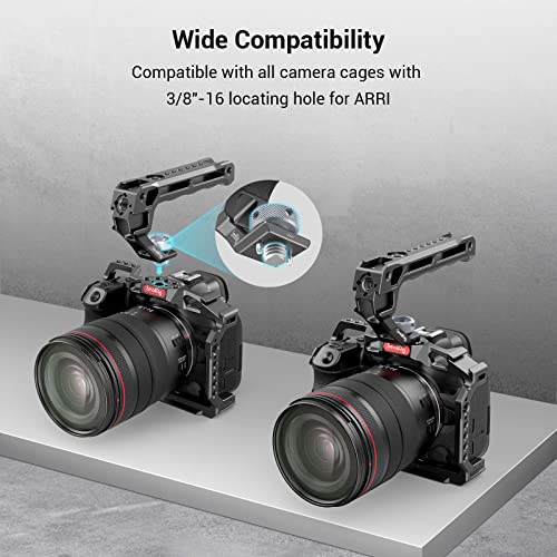 SmallRig Top Handle with 3/8"-16 Locating Pins for ARRI Grip and Field Monitor Mount Monitor Holder