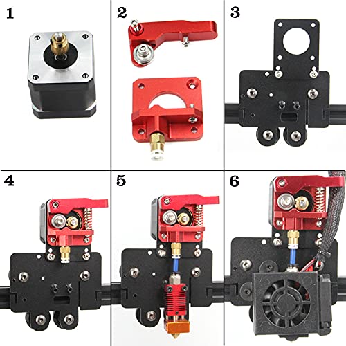 Upgrade Direct Drive Extruder Support Plate with 4pcs Pulleys Compatible with Dual and Single Gear,Easy Print Flexible Filament for creality Ender 5 Series 3D Printer (Upgrade Direct Plate)
