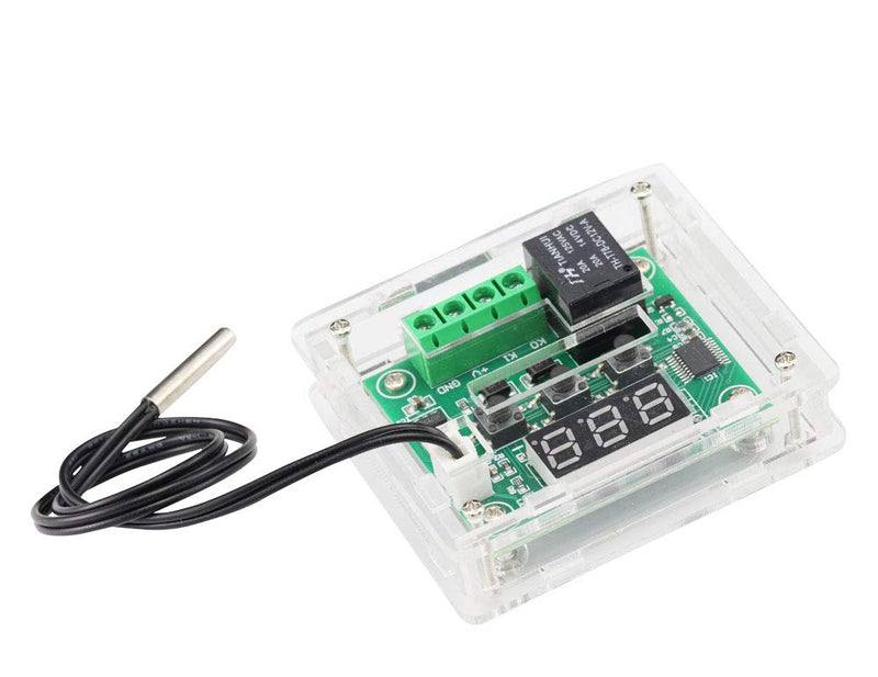 [Australia - AusPower] - 3PCS DC 12V XH-W1209 Thermostat Temperature Heat Sensor Switch -50℃~110℃ Digital Temperature Controller Board LED Display with Waterproof NTC Sensor Probe + 3PCS Case 